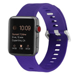 Silicone Replacement Strap Watchband For Apple Watch Series, 7 45mm / 6 & SE & 5 & 4 44mm / 3 & 2 & 1 42mm, 7 41mm / 6 & SE & 5 & 4 40mm / 3 & 2 & 1 38mm