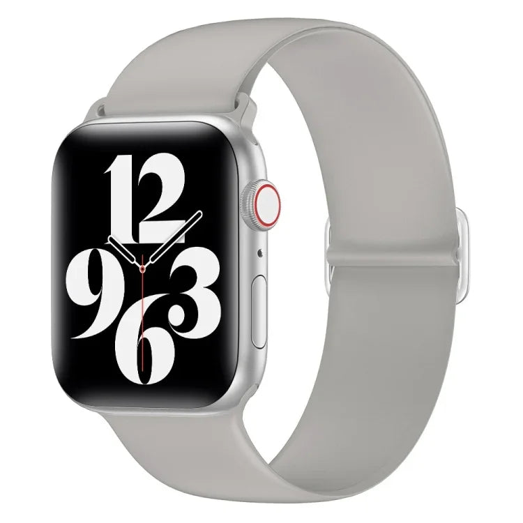 Elasticity Silicone Replacement Strap Watchband For Apple Watch Series, 7 45mm / 6 & SE & 5 & 4 44mm / 3 & 2 & 1 42mm