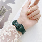 Small Waist 8-shape Reverse Buckle Leather Replacement Strap Watchband For Apple Watch Series, 7 41mm / 6 & SE & 5 & 4 40mm / 3 & 2 & 1 38mm, 7 45mm / 6 & SE & 5 & 4 44mm / 3 & 2 & 1 42mm