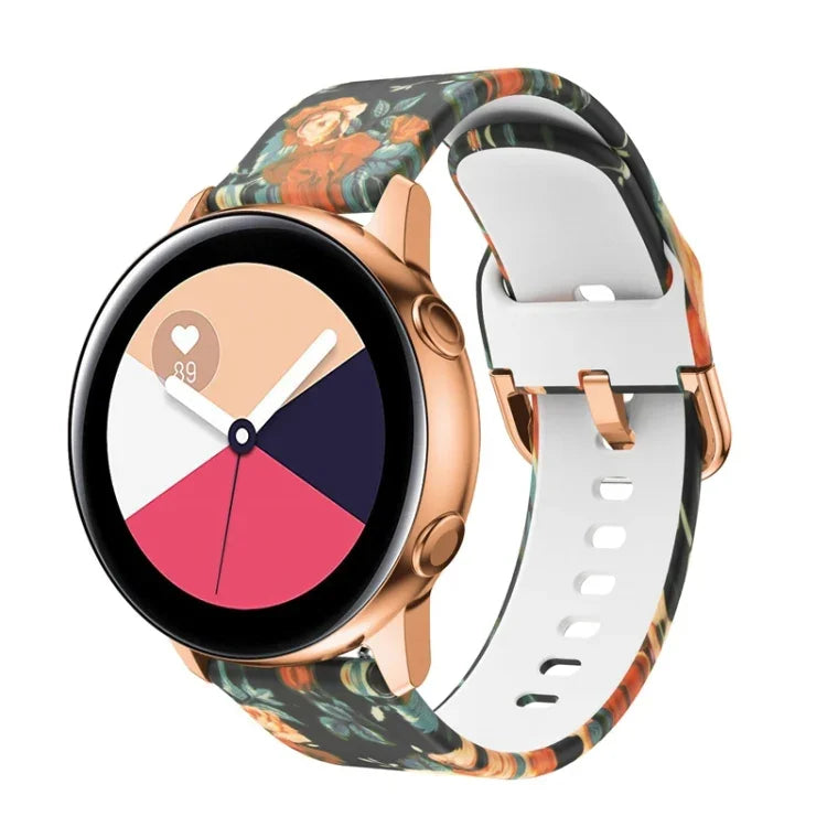 Silicone Printing Replacement Strap Watchband, For Samsung Galaxy Watch 42mm
