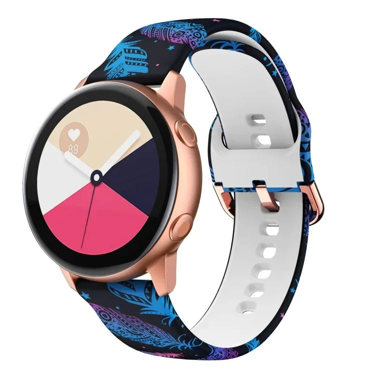 Silicone Printing Replacement Strap Watchband, For Samsung Galaxy Watch 46mm