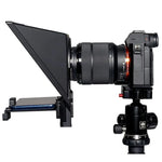 FEELWORLD TP2 Portable Teleprompter with Bluetooth Remote Control Lens Adapter Ring For SLR Camera, TP2