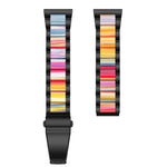 Three-beads Steel + Resin Replacement Strap Watchband, For Samsung Smart Watch 20mm, For Samsung Smart Watch 22mm
