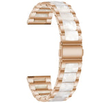 Three-beads Steel + Resin Replacement Strap Watchband, For Samsung Smart Watch 20mm, For Samsung Smart Watch 22mm