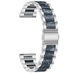 Three-beads Steel + Resin Replacement Strap Watchband, For Samsung Smart Watch 20mm, For Samsung Smart Watch 22mm