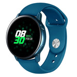 For Galaxy Watch Active 2 Smart Watch Solid Color Silicone Wrist Strap Watchband, L, S