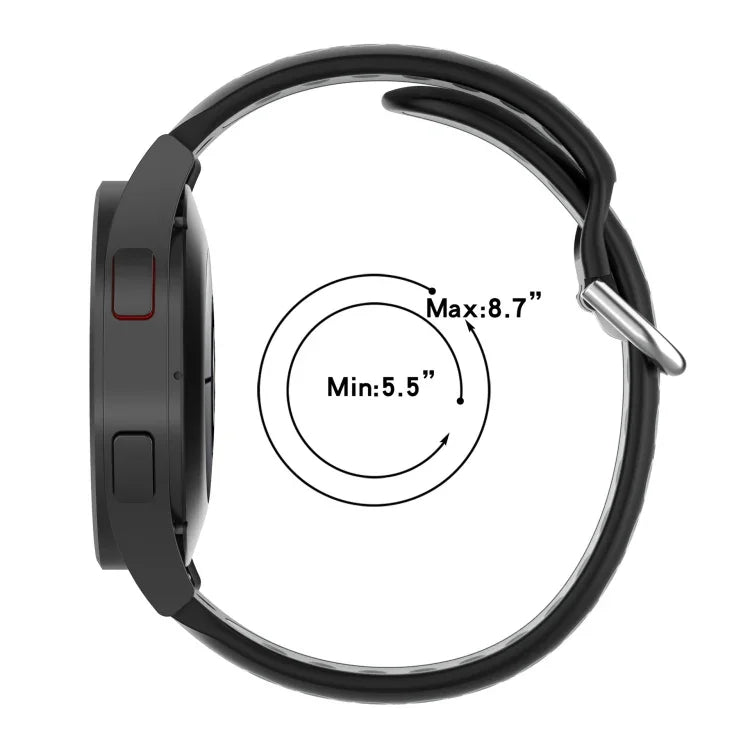 Two-color Silicone Replacement Strap Watchband, For Samsung Galaxy Watch4 40mm, For Samsung Galaxy Watch4 44mm, For Samsung Galaxy Watch4 Classic 42mm