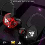 QKZ AK6 3.5mm In-Ear Wired Subwoofer Sports Earphone, Cable Length: About 1.2m, 1 Pair, 1 PCS