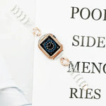 Transparent Cowboy Chain Replacement Strap Watchband For Apple Watch Series, 7 41mm / 6 & SE & 5 & 4 40mm / 3 & 2 & 1 38mm, 7 45mm / 6 & SE & 5 & 4 44mm / 3 & 2 & 1 42mm