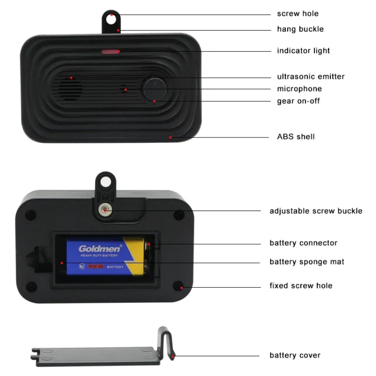 RC-311 Home Ultrasonic Pet Stop Barking Device, RC-311