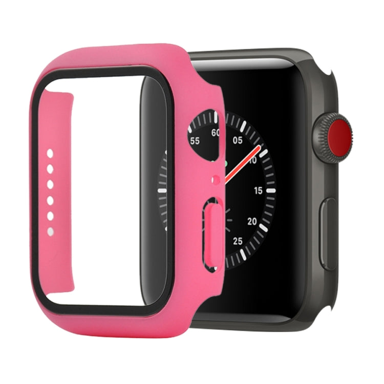 Shockproof PC+Tempered Glass Protective Case with Packed Carton For Apple Watch 44mm(Orange), For Apple Watch Series 6 / 5 / 4 / Watch SE 44mm, For Apple Watch Series 6 & SE & 5 & 4 44mm, For Apple Watch Series 3 & 2 & 1 42mm