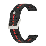 Universal Colorful Hole Silicone Replacement Strap Watchband, 22mm, 20mm, For Suunto 9 Peak