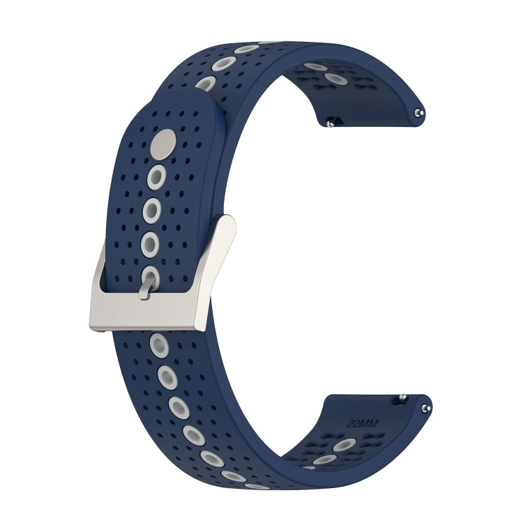 Universal Colorful Hole Silicone Replacement Strap Watchband, 22mm, 20mm, For Suunto 9 Peak