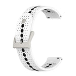 Universal Colorful Hole Silicone Replacement Strap Watchband, 22mm, 20mm, For Suunto 9 Peak