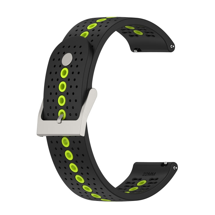 Universal Colorful Hole Silicone Replacement Strap Watchband, 22mm, 20mm, For Suunto 9 Peak