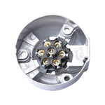 12V 7 Pin Round Plug Female Metal Trailer Adapter Connector Boat Carvan EU Plug, A0201