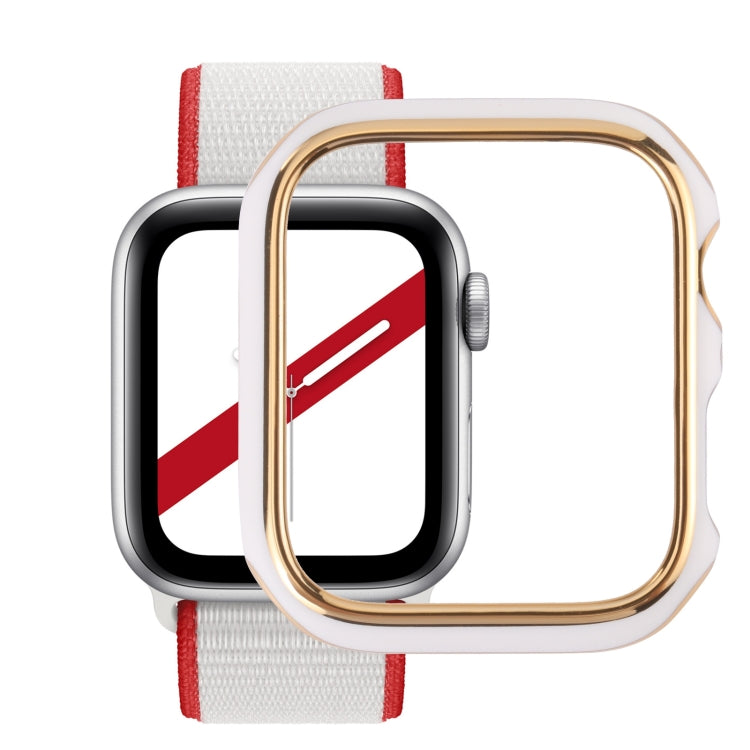 Dual-color Electroplating PC Protective Watch Case, For Apple Watch Series 6 / 5 / 4 / Watch SE 44mm, For Apple Watch Series 3 & 2 & 1 42mm, For Apple Watch Series 6 / 5 / 4 / Watch SE 40mm