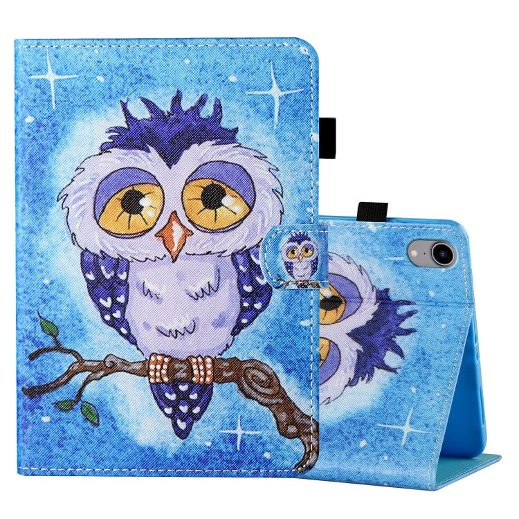 Coloured Drawing Stitching Horizontal Flip Leather Case with Holder & Card Slot & Sleep / Wake-up Function, For iPad mini 2024 / mini 6