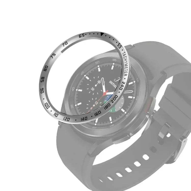 Smart Watch Steel Bezel Ring, E Version, For Samsung Galaxy Watch4 Classic 42mm, For Samsung Galaxy Watch4 Classic 46mm