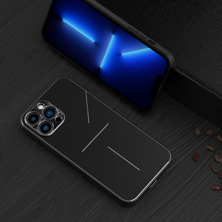 R-JUST RJ-52 3-Line Style Metal TPU Shockproof Protective Case, For iPhone 13 mini, For iPhone 13, For iPhone 13 Pro, For iPhone 13 Pro Max, For iPhone 12 mini, For iPhone 12, For iPhone 12 Pro, For iPhone 12 Pro Max, For iPhone 11, For iPhone 11 Pro  ...