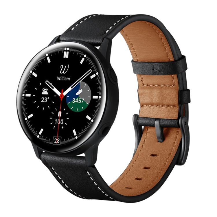 Leather Replacement Strap Watchband, For Samsung Galaxy Watch 3 41mm, For Samsung Galaxy Watch 3 45mm, For Samsung Galaxy Watch 42mm, For Samsung Galaxy Watch 46mm