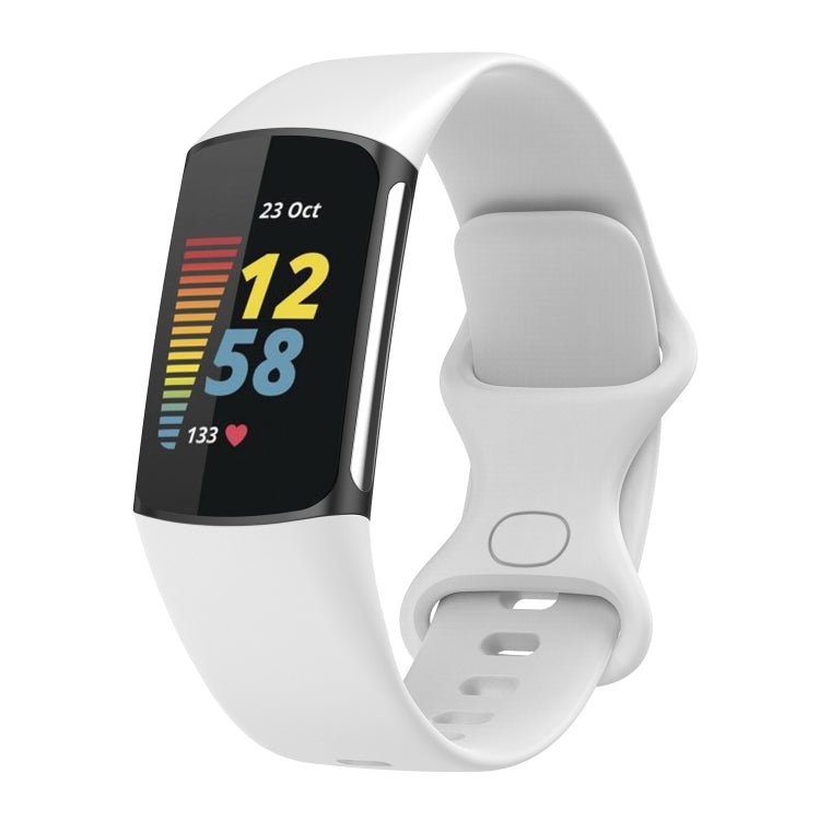 For Fitbit Charge 5 Silicone Replacement Strap Watchband, S, L