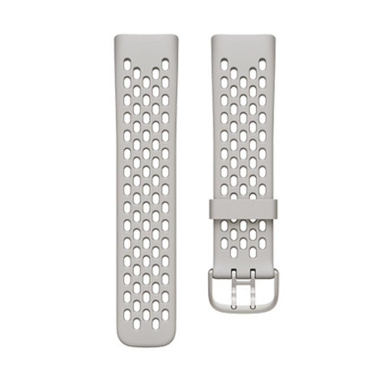 Silicone Hole Replacement Strap Watchband, For Fitbit Charge 5