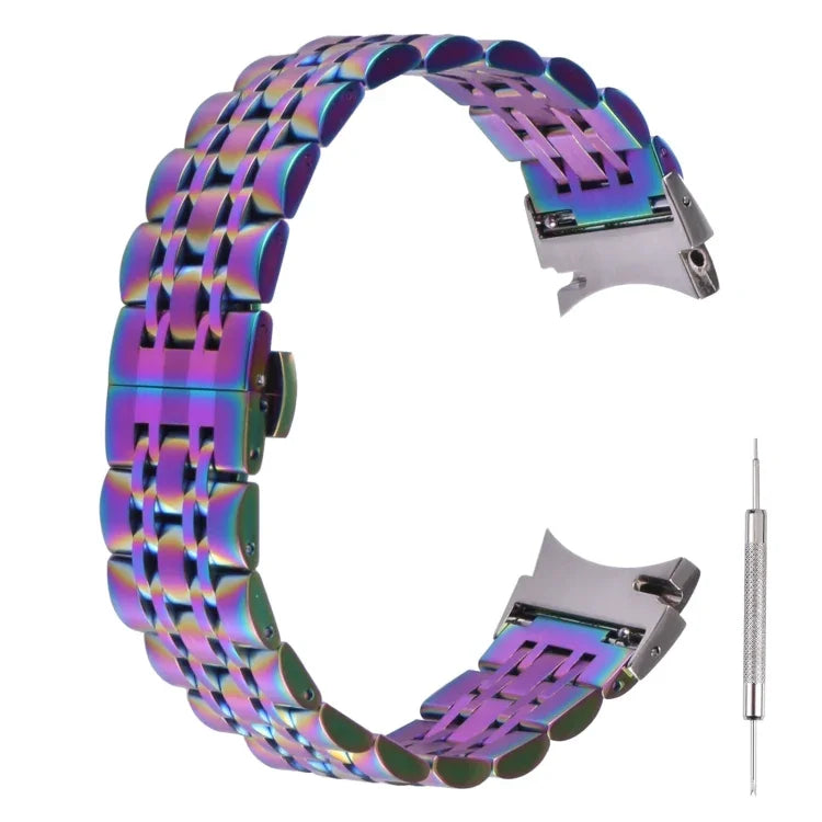 Seven-bead Stainless Steel Replacement Strap Watchband, For Samsung Galaxy Watch4 40mm/44mm