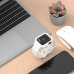Glacier Transparent TPU Integrated Replacement Strap Watchband, For Apple Watch Series 7 41mm, For Apple Watch Series 7 45mm