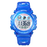 SKMEI 1451 LED Digital Stopwatch Chronograph Luminous Children Sports Electronic Watch, 1451(Yellow Shell Blue Circle), 1451(Black Shell Blue Circle), 1451(Transparent Pink Blue), 1451(Transparent Purple), 1451(Transparent Sky Blue)                    ...