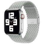 Nylon Braid One Buckle Replacement Watchband For Apple Watch Series, 7 45mm / 6&SE&5&4 44mm / 3&2&1 42mm