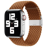 Nylon Braid One Buckle Replacement Watchband For Apple Watch Series, 7 45mm / 6&SE&5&4 44mm / 3&2&1 42mm