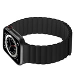 Silicone Magnetic Integrated Long Strap Watchband For Apple Watch Series, 7 41mm / 6&SE&5&4 40mm / 3&2&1 38mm, 7 45mm / 6&SE&5&4 44mm / 3&2&1 42mm