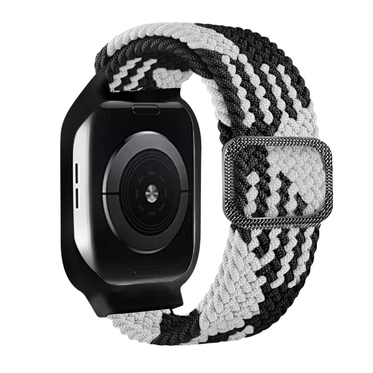 TPU Frame Buckle Braid Integrated Replacement Watchband For Apple Watch Series, 6 & SE & 5 & 4 40mm / 3 & 2 & 1 38mm, 6 & SE & 5 & 4 44mm / 3 & 2 & 1 42mm