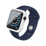 IMAK Shockproof PC Protective Case with Tempered Glass Film, For Apple Watch Series 6 & SE & 5 & 4 44mm, For Apple Watch Series 3 & 2 & 1 42mm, For Apple Watch Series 6 & SE & 5 & 4 40mm, For Apple Watch Series 3 & 2 & 1 38mm