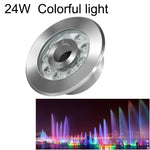 Landscape Colorful Color Changing Ring LED Stainless Steel Underwater Fountain Light, 9W, 12W, 24W