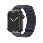 Mutural Liquid Silicone Magnetic Strap Watchband For Apple Watch Series, 7 41mm / 6&SE&5&4 40mm / 3&2&1 38mm, 7 45mm / 6&SE&5&4 44mm / 3&2&1 42mm
