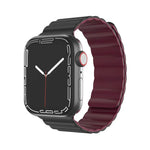 Mutural Moran Series Liquid Silicone Magnetic Strap Watchband For Apple Watch Series, 7 41mm / 6&SE&5&4 40mm / 3&2&1 38mm, 7 45mm / 6&SE&5&4 44mm / 3&2&1 42mm