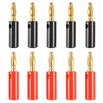 Car Red and Black Cover Gold-plated 4mm Banana Head Audio Plug, A6545 10 in 1, A6546 20 in 1, A6549 40 in 1