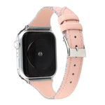 Stitching Stripes Genuine Leather Strap  Watchband, For Apple Watch Series, For Apple Watch Series 5
