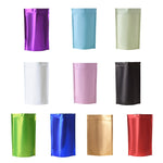 100 PCS/Set Matte Aluminum Foil Snack Stand-up Pouch, 14x20+4cm, 15x22+4cm, 16x24+4cm, 18x26+4cm