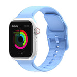 Silicone Watchband For Apple Watch Series, 7 45mm / 6&SE&5&4 44mm / 3&2&1 42mm