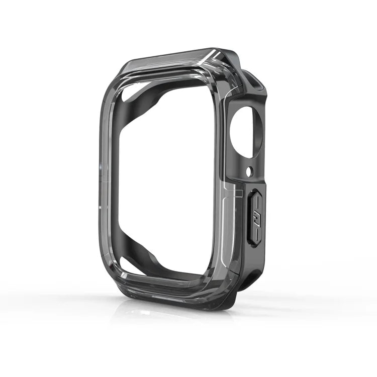 Transparent Two-color Armor Case, For Apple Watch Series 9 / 8 / 7 45mm, For Apple Watch Series 9 / 8 / 7 41mm, For Apple Watch Series 6 & SE & 5 & 4 44mm, For Apple Watch Series 6 & SE & 5 & 4 40mm