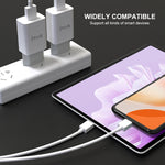 IVON AD-33 2 in 1 2.1A Single USB Port Travel Charger + 1m USB to USB-C / Type-C Data Cable Set,, EU Plug, US Plug