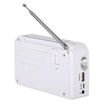 RD-638T Two-band Solar Powered AM / FM Radio Player Flashlight with Dynamo Function
