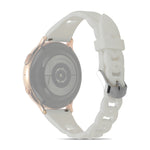 Ring Buckle Silicone Watchband, 20mm, 22mm