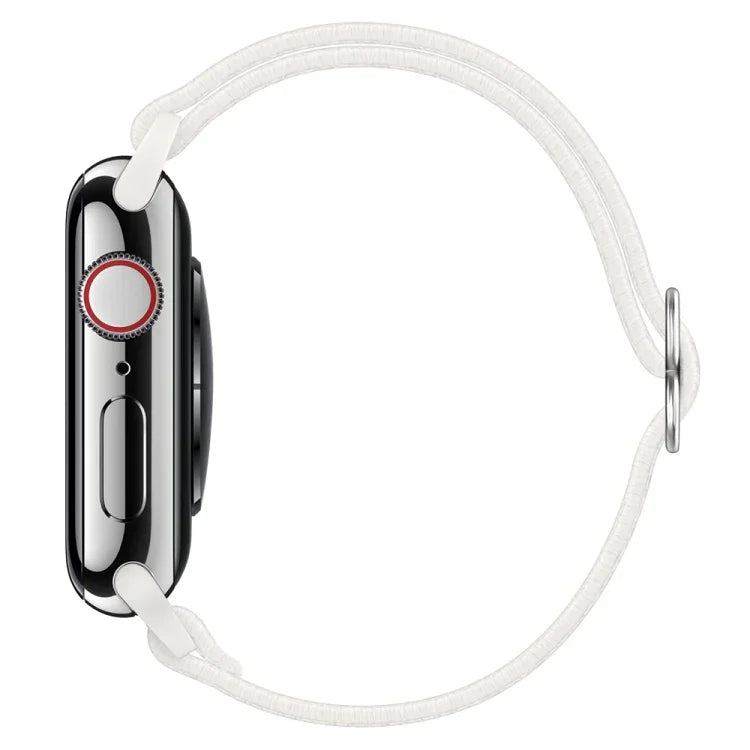 Polyester Nylon Watchband For Apple Watch Series, 7 41mm / 6&SE&5&4 40mm / 3&2&1 38mm, 7 45mm / 6&SE&5&4 44mm / 3&2&1 42mm
