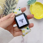 Single Loop Elasticity Cloth Fruit Watchband For Apple Watch Series, 7 41mm / 6&SE&5&4 40mm / 3&2&1 38mm, 7 45mm / 6&SE&5&4 44mm / 3&2&1 42mm