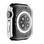Diamond PC + Tempered Glass Watch Case For Apple Watch Series, 7 41mm, 7 45mm