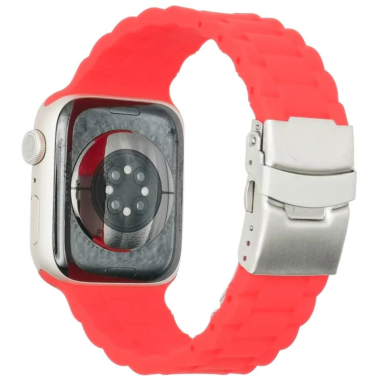 Three Beads Watchband For Apple Watch Series, 7 41mm / 6&SE&5&4 40mm / 3&2&1 38mm, 7 45mm / 6&SE&5&4 44mm / 3&2&1 42mm